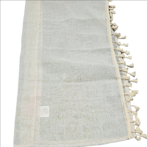 Ivory Cream Tassel Valance Curtains 55" X 25" Set Of 2 NwOT Boho